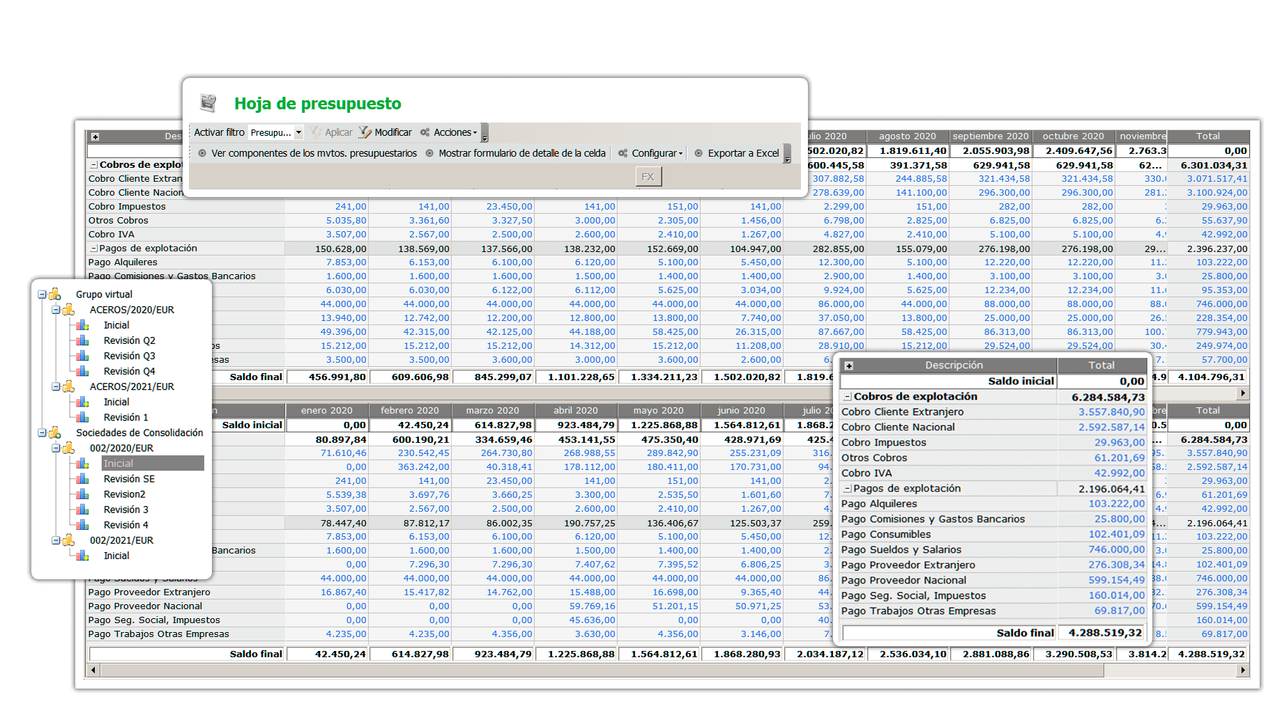 sage xrt advanced treasury presupuesto tesoreria 4.0