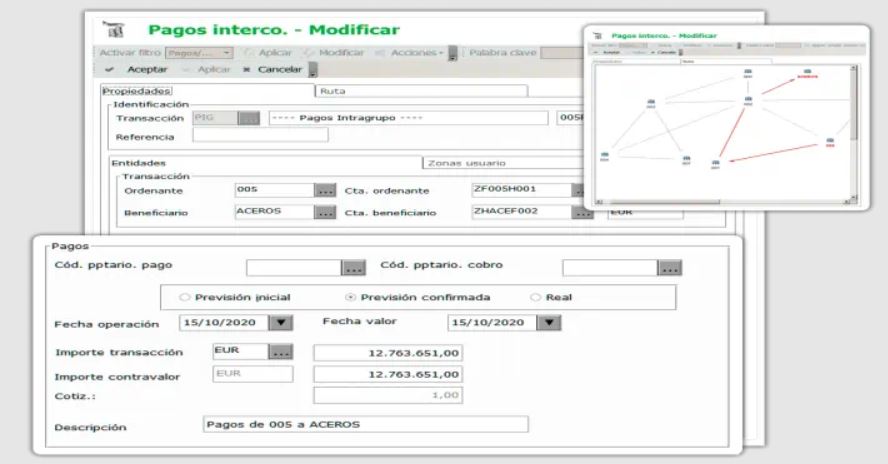 sage xrt advanced treasury gestión intercompany tesoreria 4.0